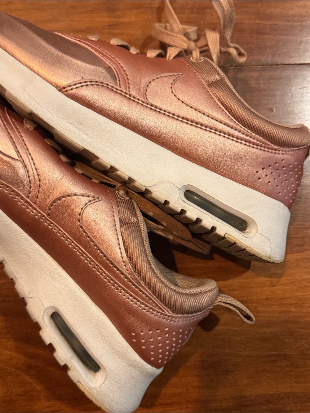 NIKE Air Max Thea Rose Gold Special Edition Metallic Red Bronze Women’s Size 8 - Picture 14 of 14